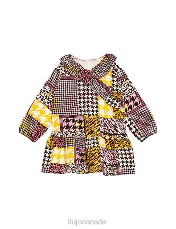 Clothing Liu Jo Jersey Dress With Patchwork Print Kids F6063450