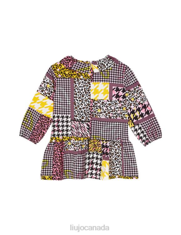 Clothing Liu Jo Jersey Dress With Patchwork Print Kids F6063450
