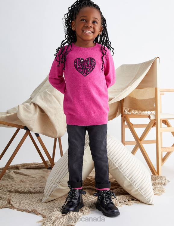 Clothing Liu Jo Eco-Friendly Jumper With Heart Kids F6063263