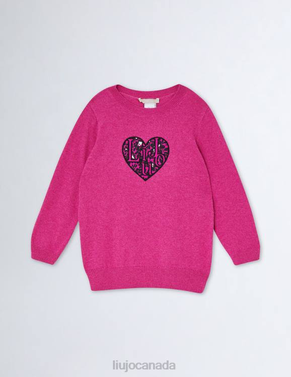 Clothing Liu Jo Eco-Friendly Jumper With Heart Kids F6063263