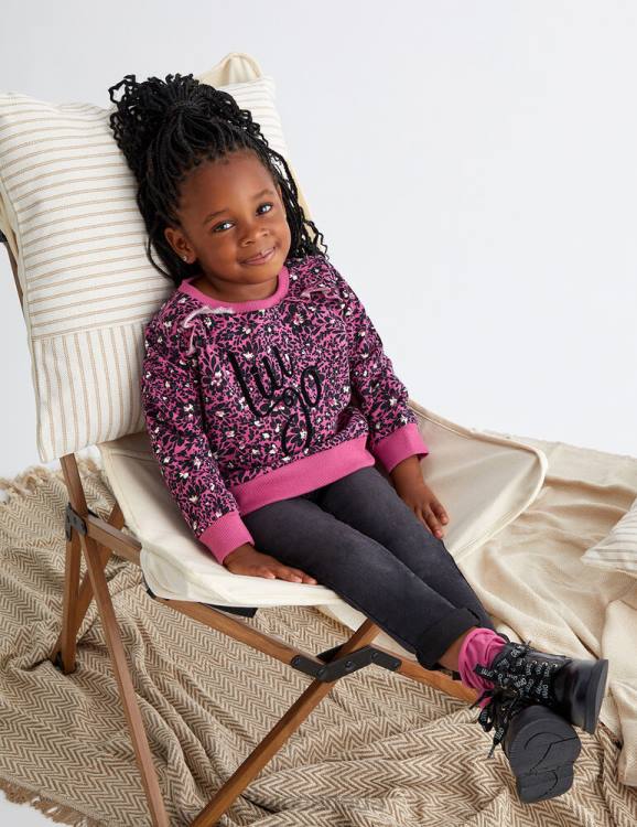 Clothing Liu Jo Floral Sweatshirt With Logo Kids F6063255