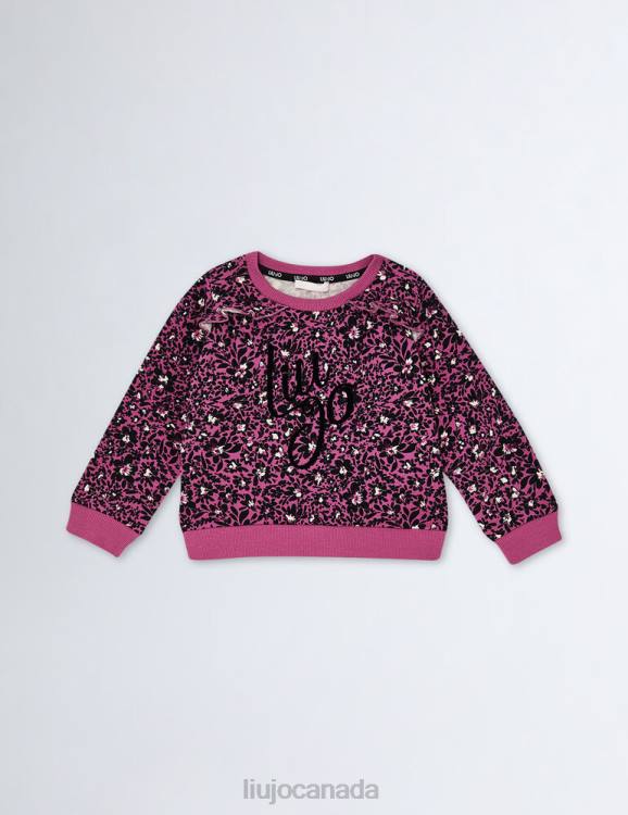 Clothing Liu Jo Floral Sweatshirt With Logo Kids F6063255