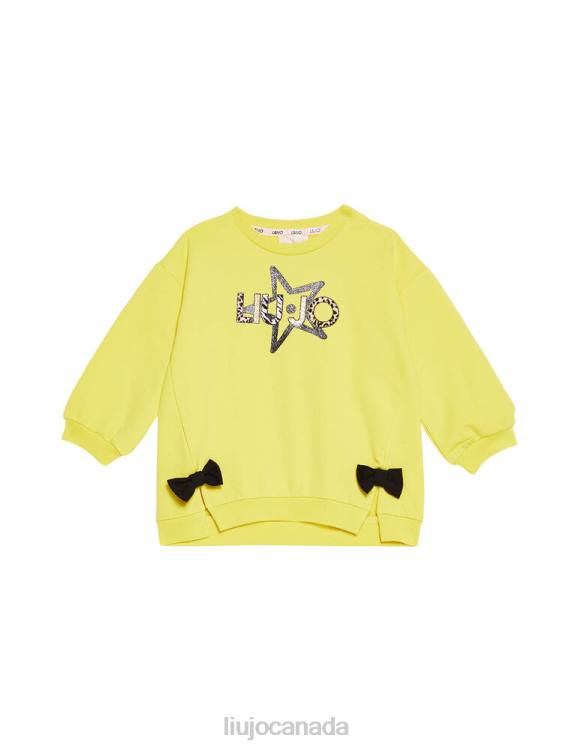 Clothing Liu Jo Sweatshirt With Bows And Glitter Print Kids F6063471