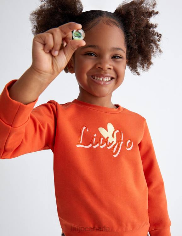 Clothing Liu Jo Sweatshirt With Logo And Gemstones Kids F6063234