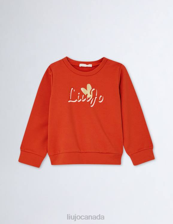 Clothing Liu Jo Sweatshirt With Logo And Gemstones Kids F6063234