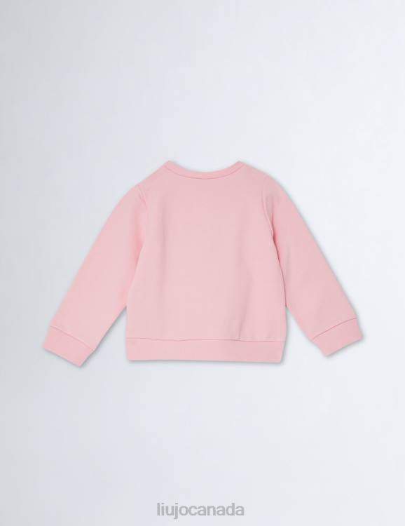 Clothing Liu Jo Sweatshirt With Logo And Gemstones Kids F6063289