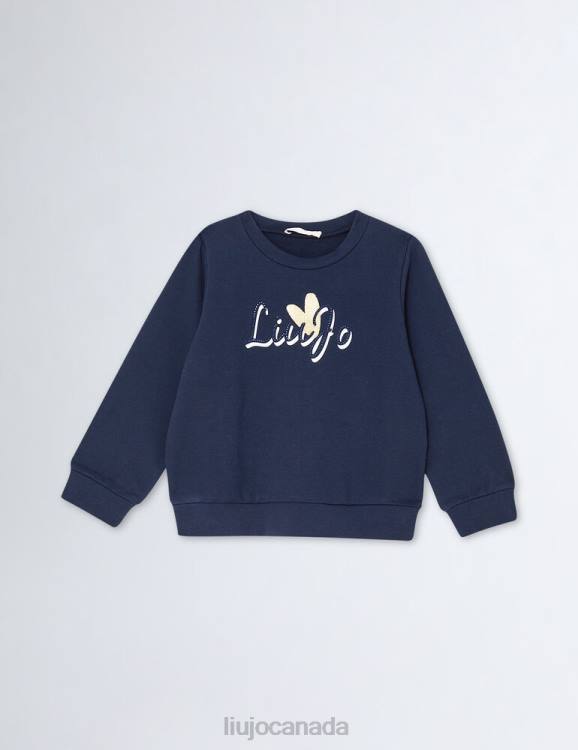 Clothing Liu Jo Sweatshirt With Logo And Gemstones Kids F6063310