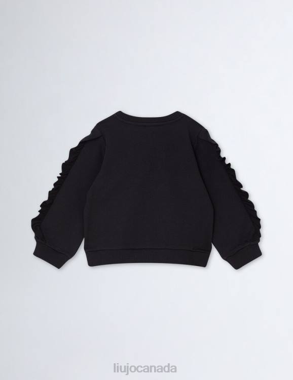 Clothing Liu Jo Sweatshirt With Ruching And Gemstones Kids F6063256