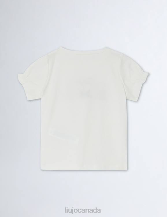 Clothing Liu Jo Bag-Print T-Shirt With Rhinestones Kids F6063290
