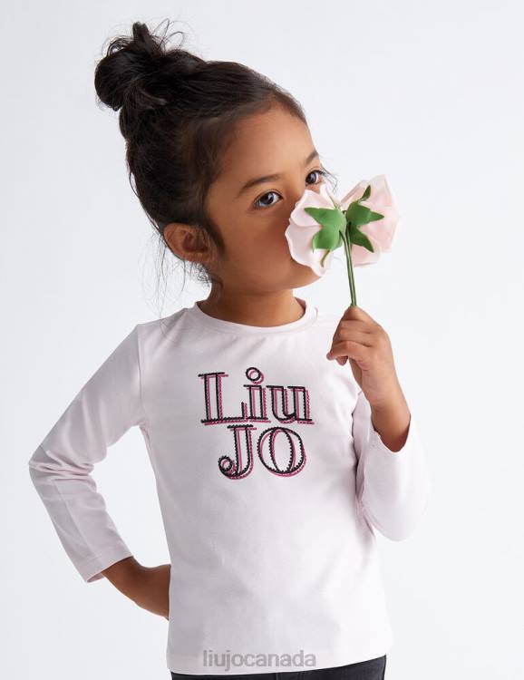 Clothing Liu Jo T-Shirt With Logo And Gemstones Kids F6063272