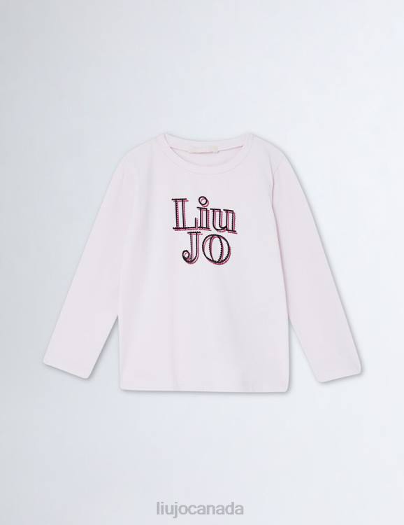 Clothing Liu Jo T-Shirt With Logo And Gemstones Kids F6063272