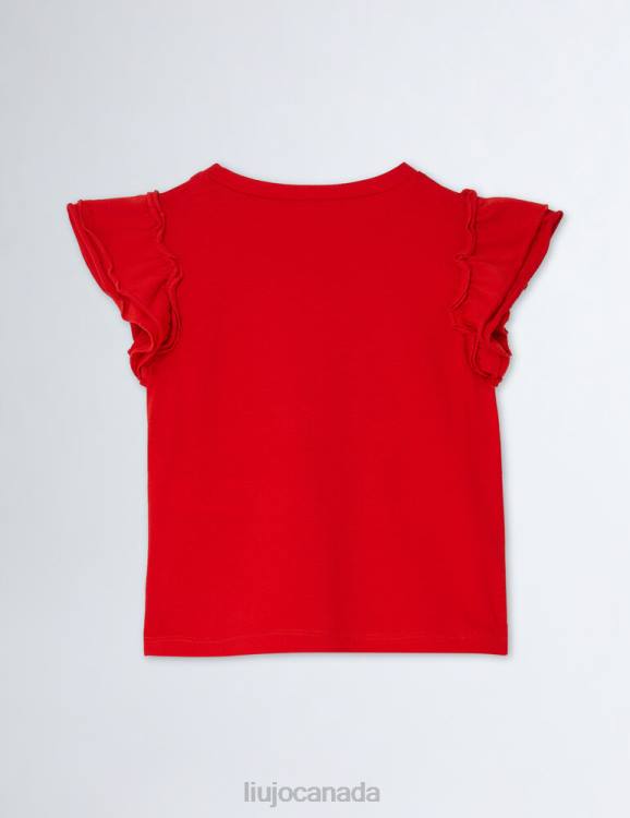 Clothing Liu Jo T-Shirt With Logo And Gemstones Kids F6063282
