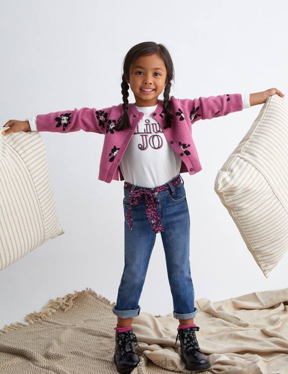 Clothing Liu Jo T-Shirt With Logo And Gemstones Kids F6063295