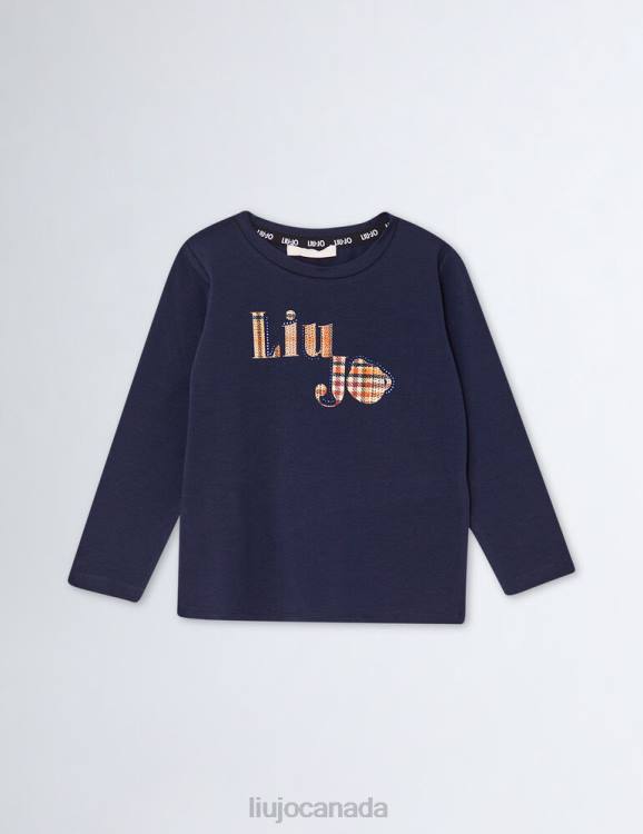 Clothing Liu Jo T-Shirt With Tartan Logo Kids F6063280