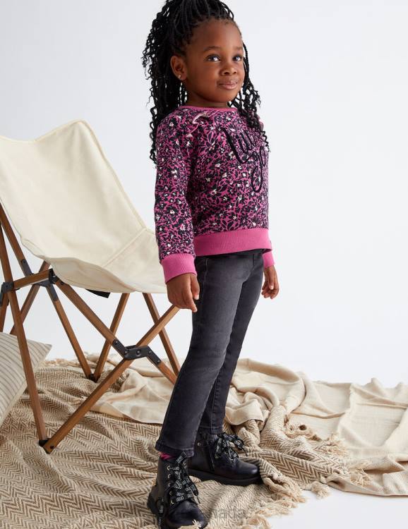 Clothing Liu Jo Black Stretch Jeans Kids F6063232