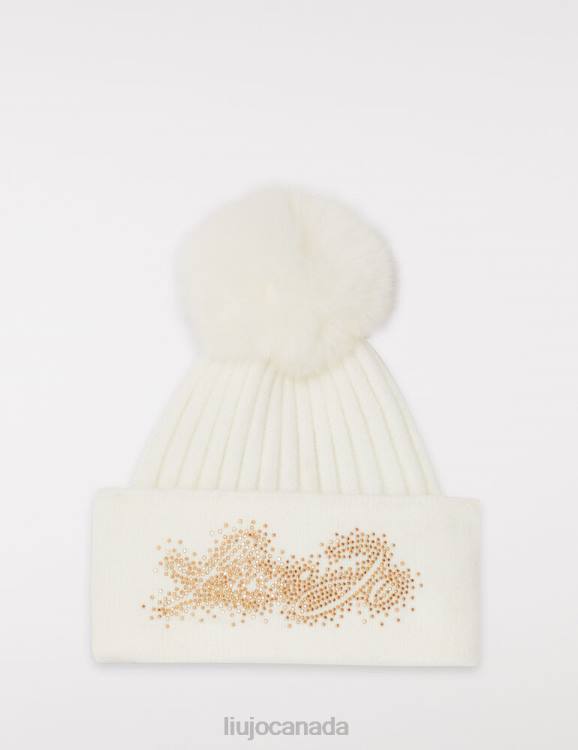 Accessories Liu Jo Beanie With Pom Pom And Gemstones Kids F6063393