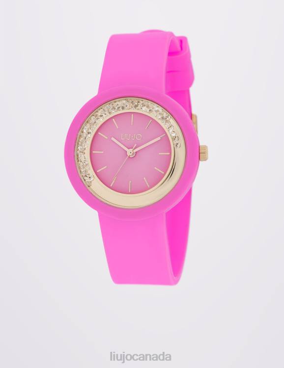 Accessories Liu Jo Fuchsia Silicone Watch Kids F6063404