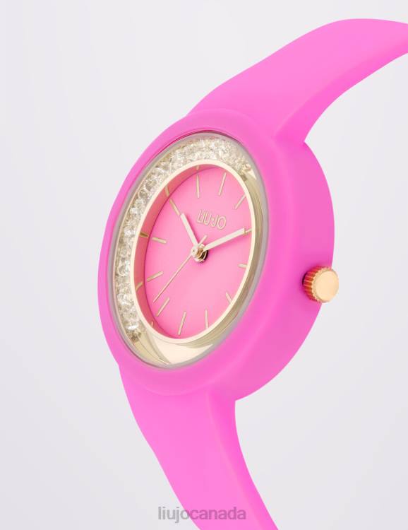 Accessories Liu Jo Fuchsia Silicone Watch Kids F6063404