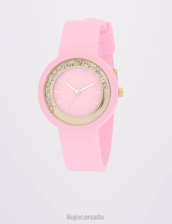 Accessories Liu Jo Pink Silicone Watch Kids F6063403