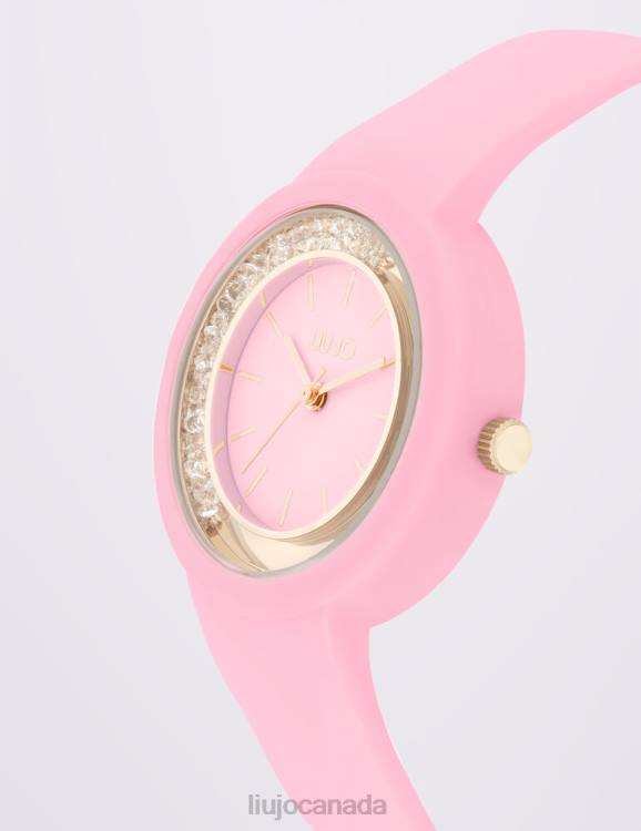 Accessories Liu Jo Pink Silicone Watch Kids F6063403