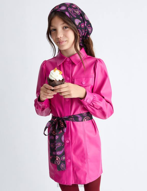 Clothing Liu Jo Coated Fabric Shirt Dress Kids F6063344