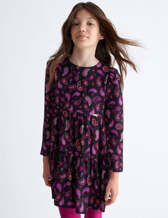 Clothing Liu Jo Eco-Friendly Paisley Dress Kids F6063342