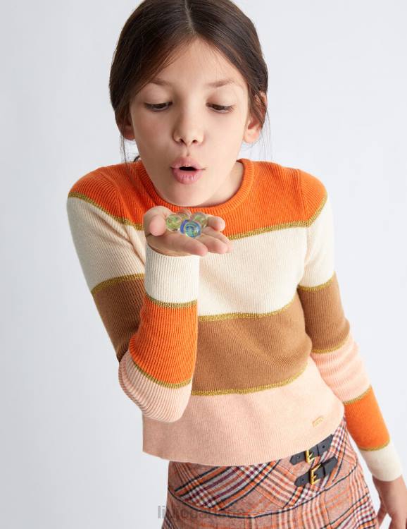 Clothing Liu Jo Eco-Friendly Striped Sweater Kids F6063386
