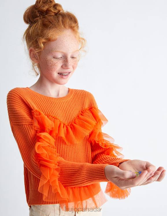 Clothing Liu Jo Eco-Friendly Sweater With Ruching Kids F6063383