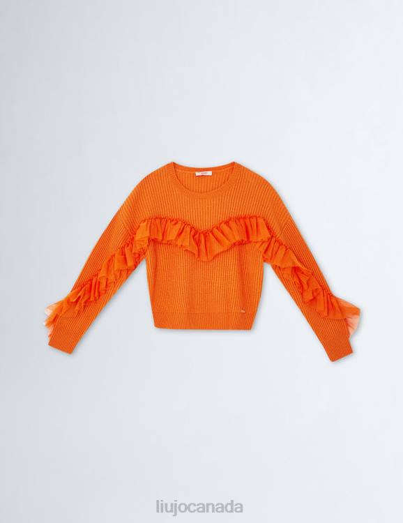 Clothing Liu Jo Eco-Friendly Sweater With Ruching Kids F6063383