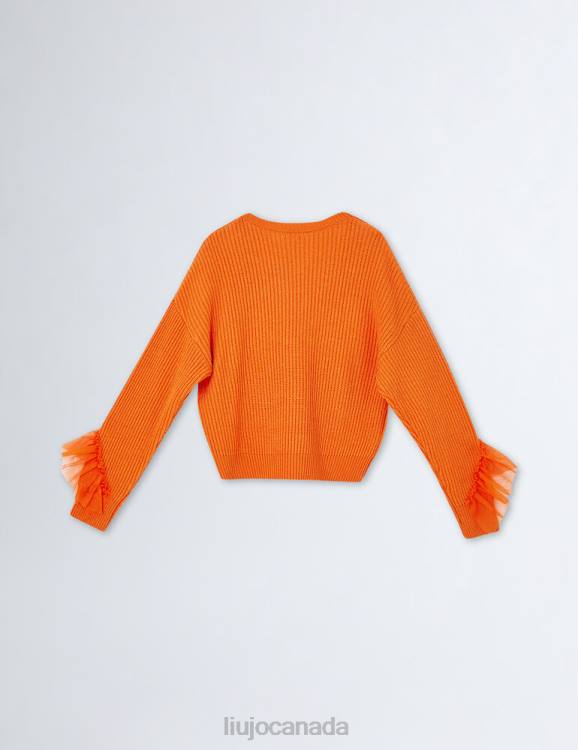 Clothing Liu Jo Eco-Friendly Sweater With Ruching Kids F6063383