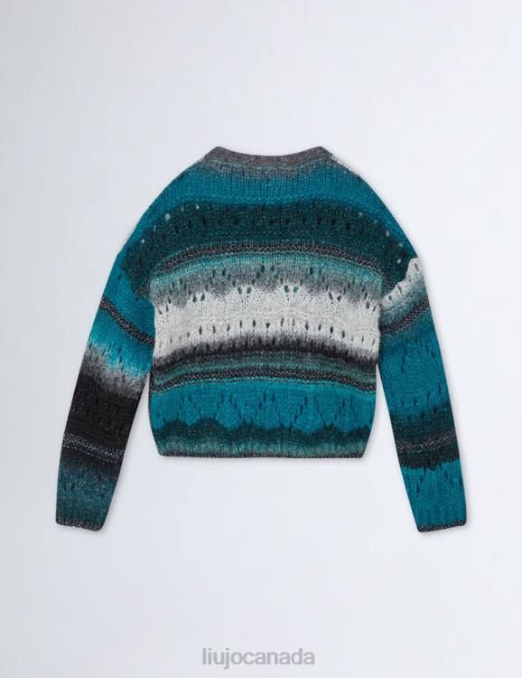 Clothing Liu Jo Striped Jumper In Wool Blend Kids F6063323