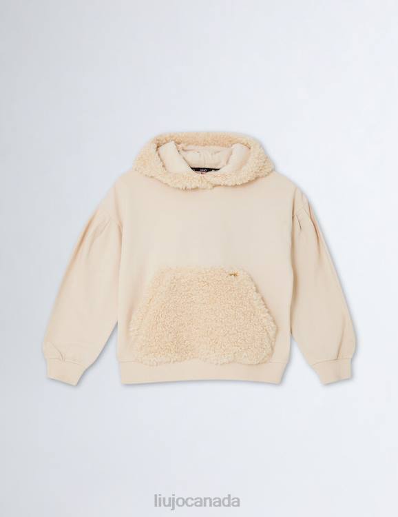 Clothing Liu Jo Sweatshirt With Soft Effect Details Kids F6063331