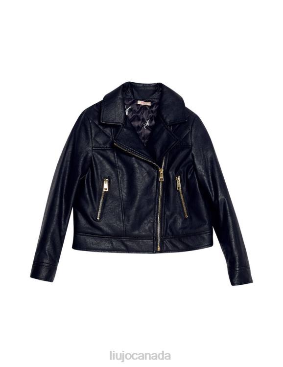 Clothing Liu Jo Coated Fabric Biker Jacket Kids F6063465