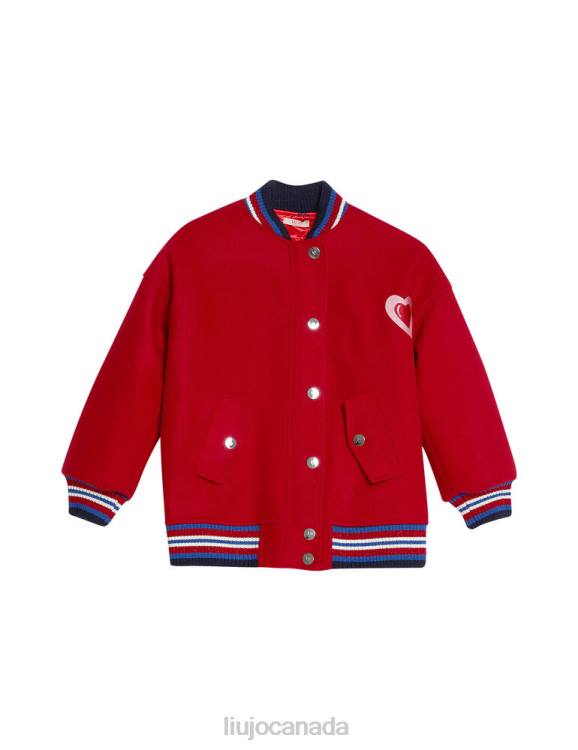 Clothing Liu Jo Jacket With Embroidered Heart And Lettering Kids F6063439