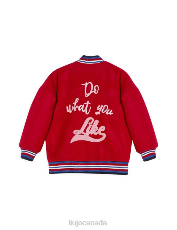 Clothing Liu Jo Jacket With Embroidered Heart And Lettering Kids F6063439