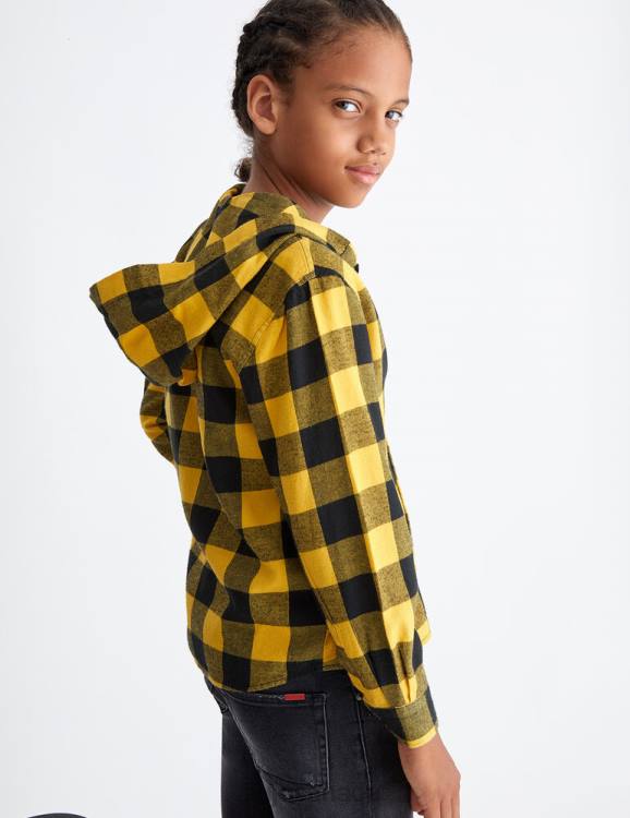 Clothing Liu Jo Oversized Flannel Shirt Kids F6063428