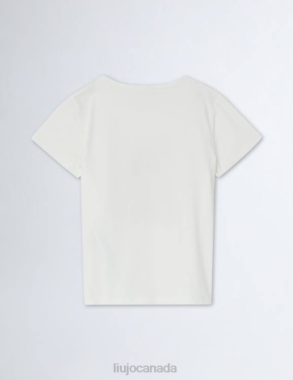 Clothing Liu Jo Printed T-Shirt With Rhinestones Kids F6063380