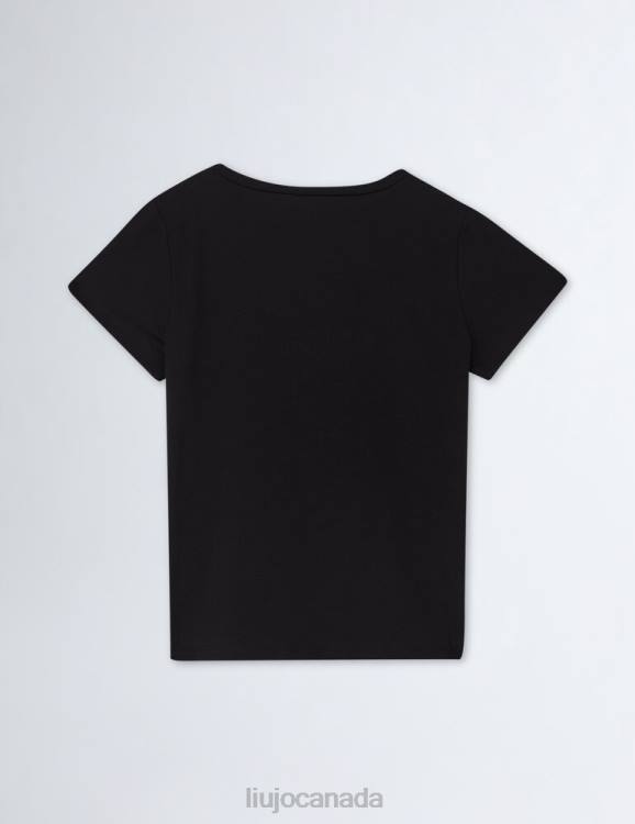 Clothing Liu Jo T-Shirt With Logo And Gemstones Kids F6063361
