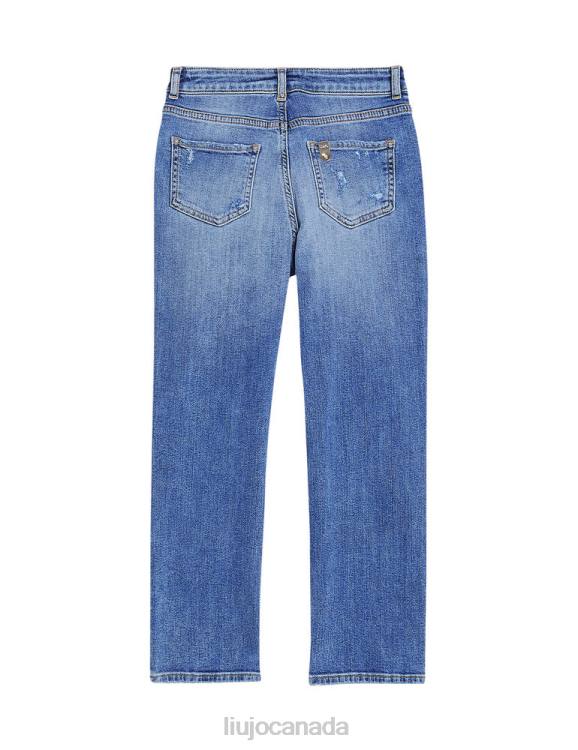 Clothing Liu Jo Used Denim Jeans With Destroyed Details Kids F6063472