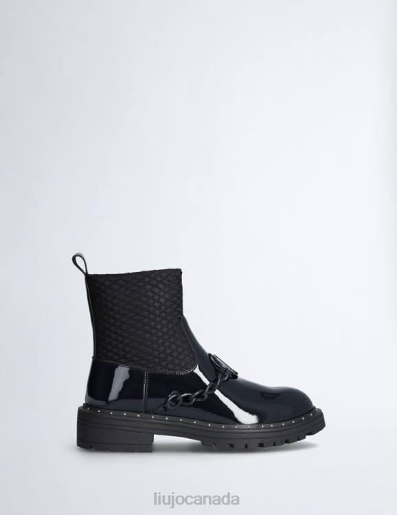 Shoes Liu Jo Combat Boots With Logo Chain Kids F6063301