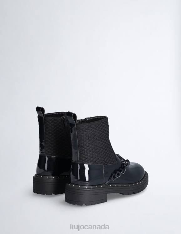 Shoes Liu Jo Combat Boots With Logo Chain Kids F6063301