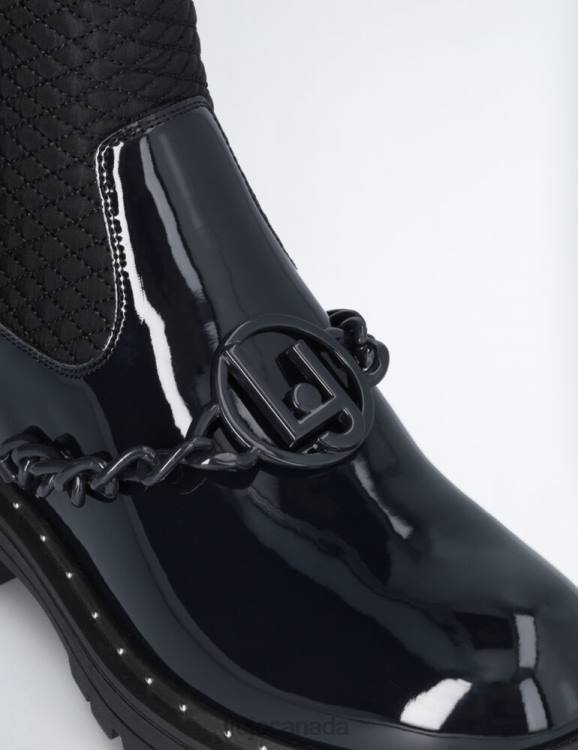 Shoes Liu Jo Combat Boots With Logo Chain Kids F6063301