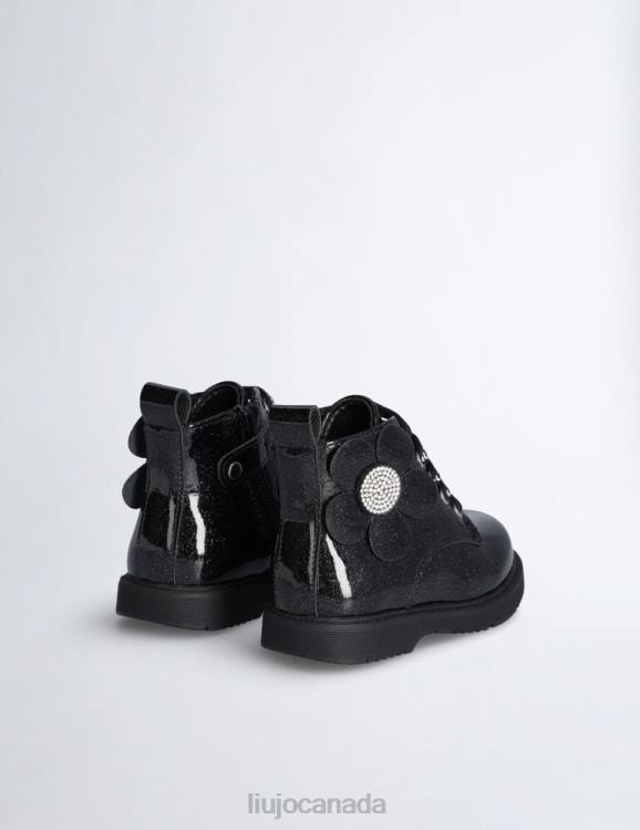 Shoes Liu Jo Glitter Patent Leather Combat Boots Kids F6063271