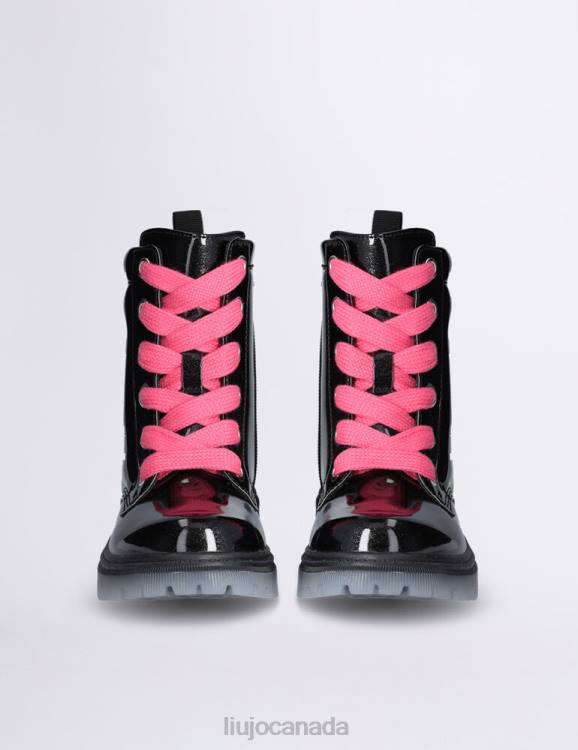 Shoes Liu Jo Glitter Patent Leather Combat Boots Kids F6063395
