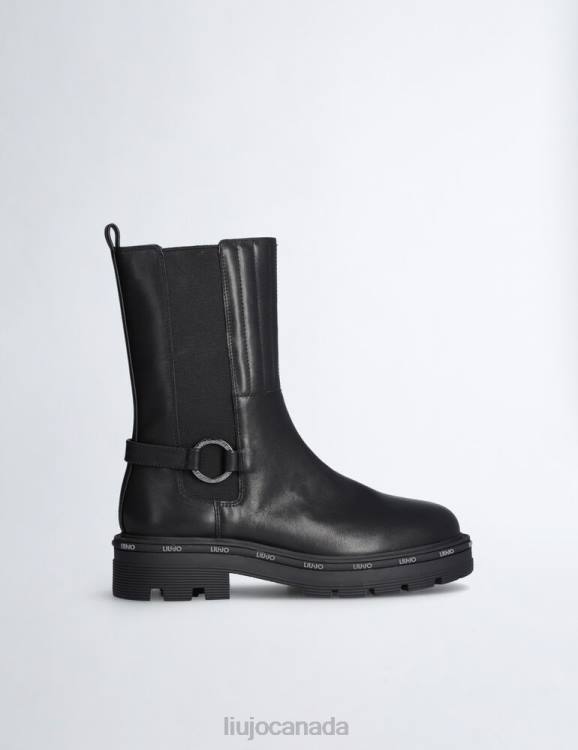 Shoes Liu Jo Leather Ankle Boots Kids F6063353