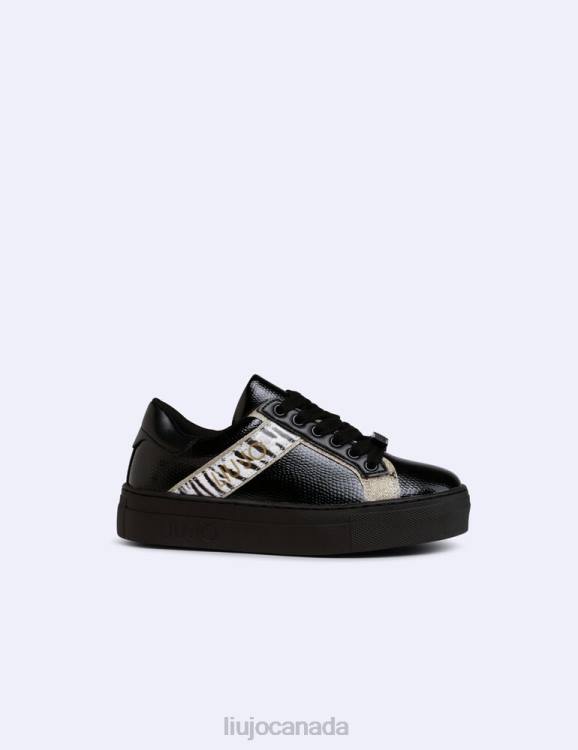 Shoes Liu Jo Sneakers With Glitter And Zebra-Print Kids F6063405