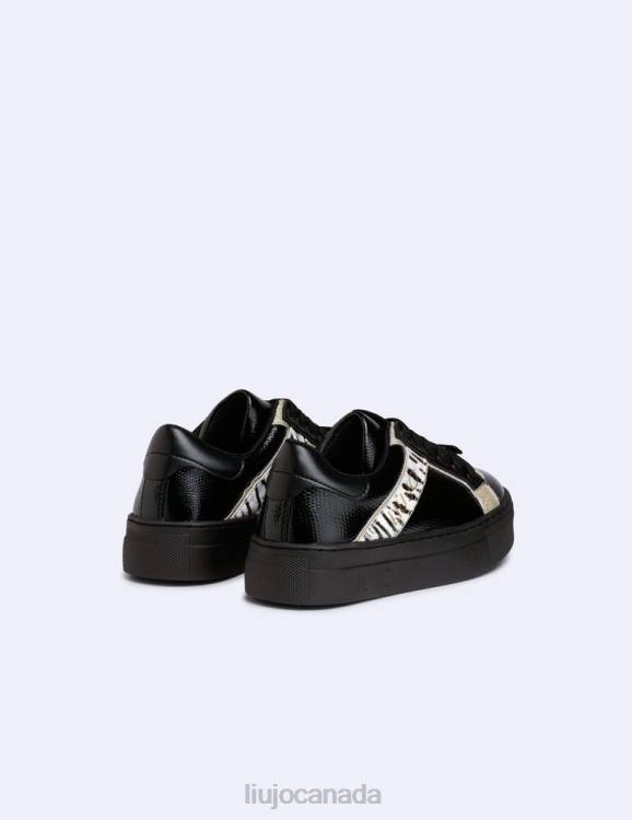Shoes Liu Jo Sneakers With Glitter And Zebra-Print Kids F6063405