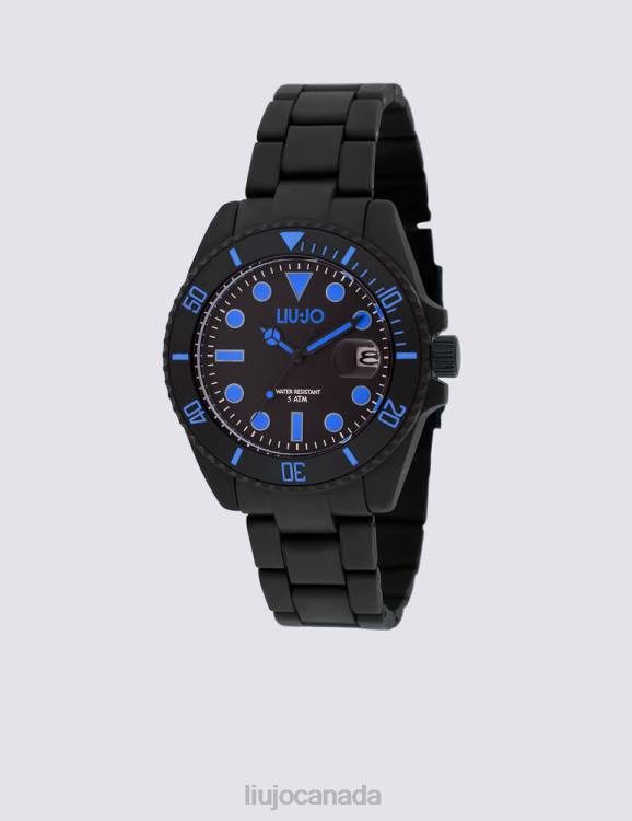 Accessories Liu Jo Black Bioceramic Watch Men F6063180