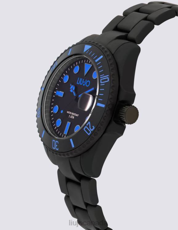 Accessories Liu Jo Black Bioceramic Watch Men F6063180
