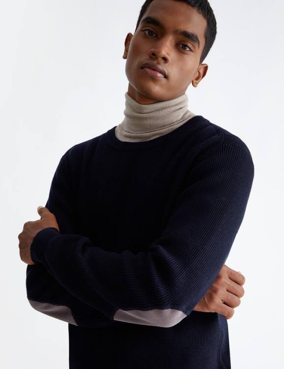 Clothing Liu Jo Cotton And Wool-Blend Pullover Men F6063056